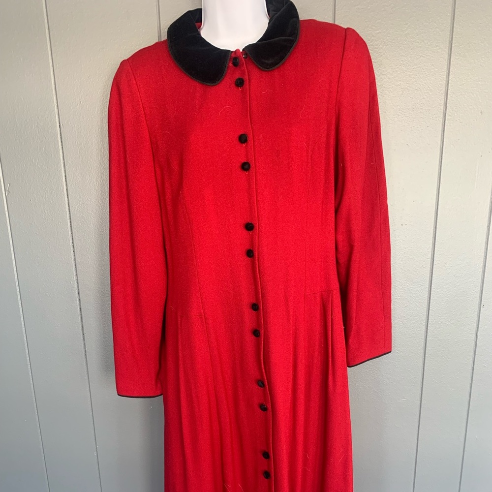 Beautiful Red Floor Length Coat!